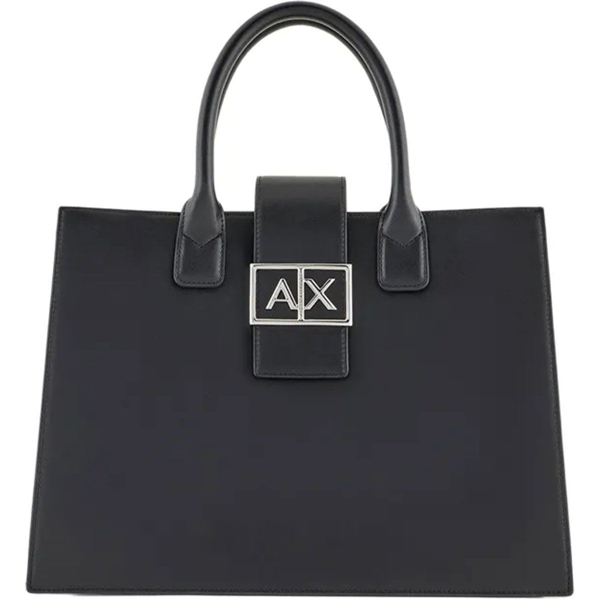 Strukturierte Handtasche mit Griff