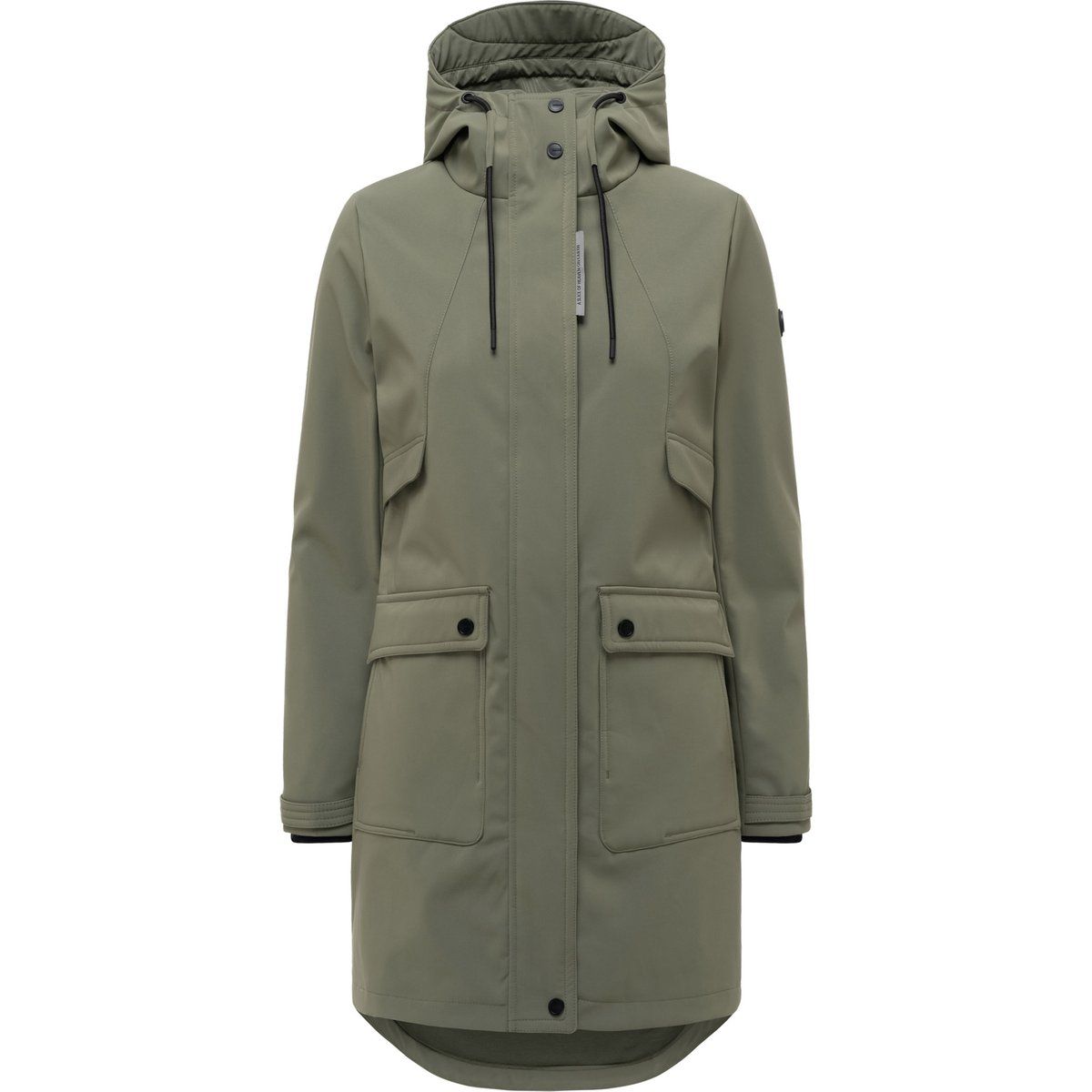 Damen Softshell Übergangsjacke mit Kapuze