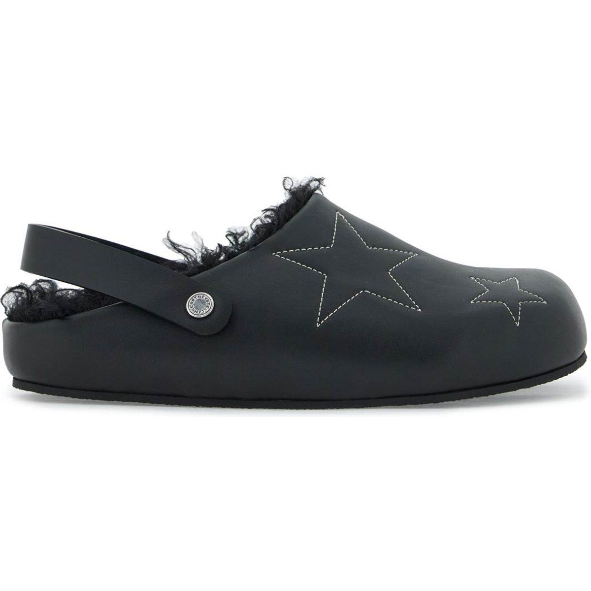 Sternverziertes Clog mit Kunstfell