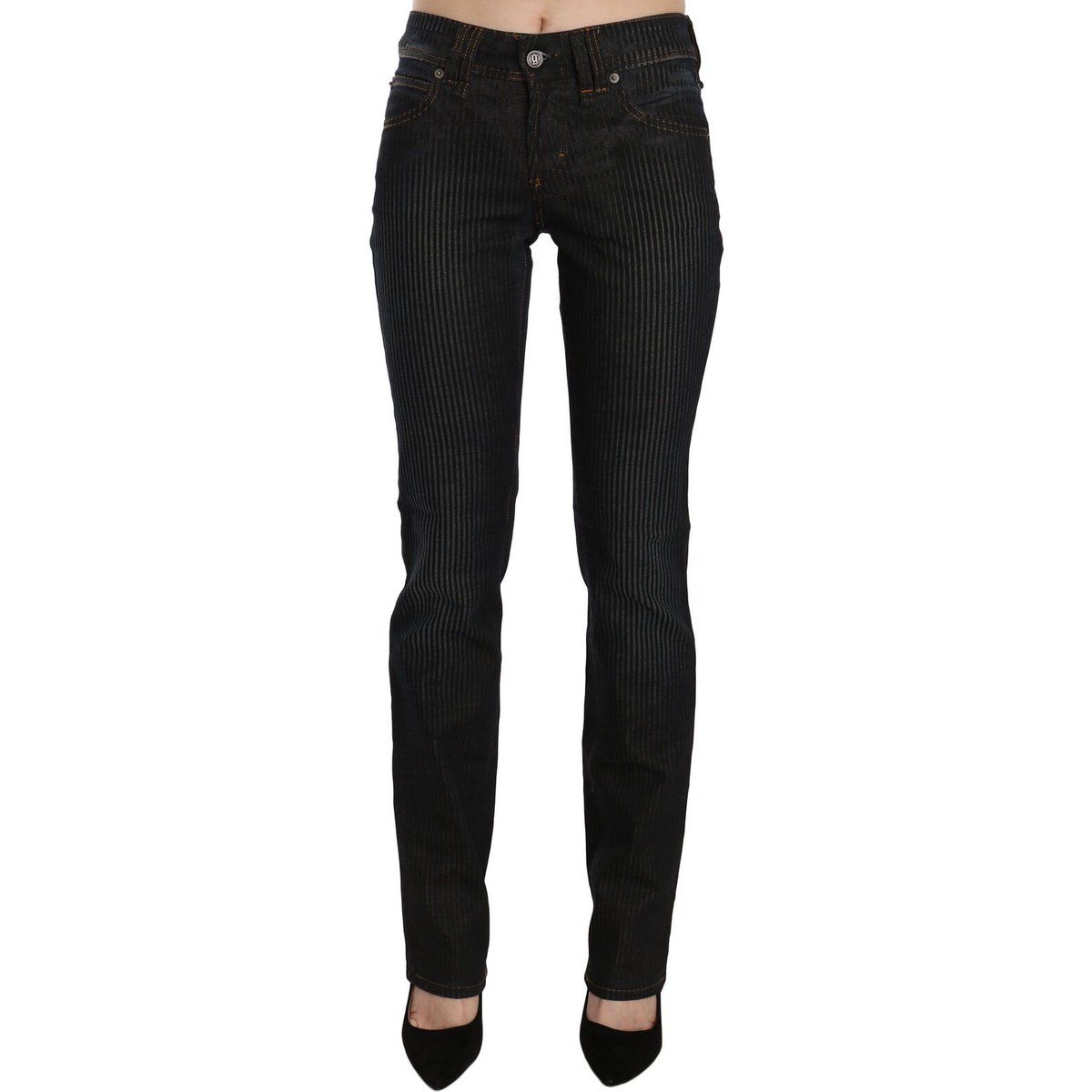 Slim Fit Nadelstreifenjeans