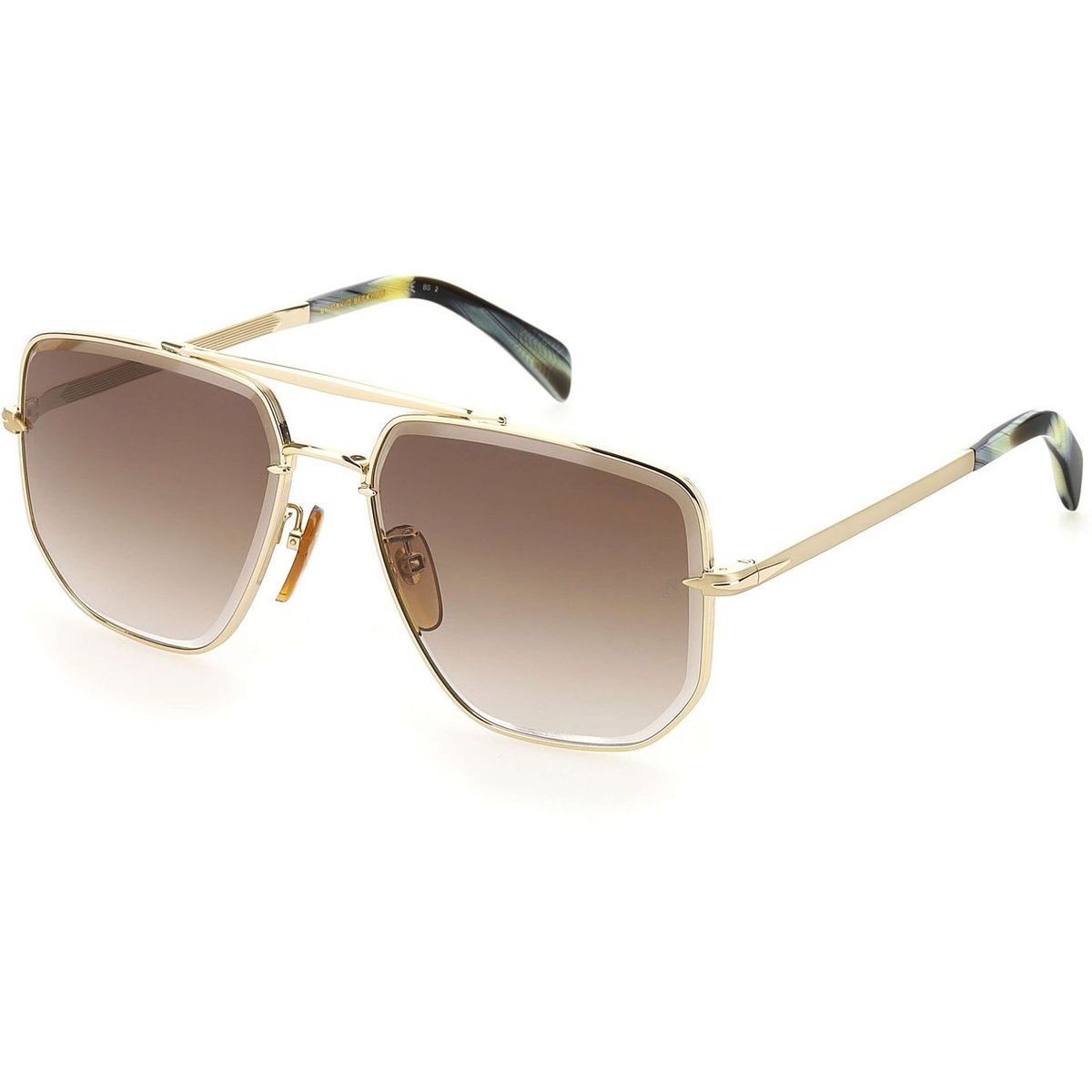 Quadratische Pilotenbrille mit Metallrahmen