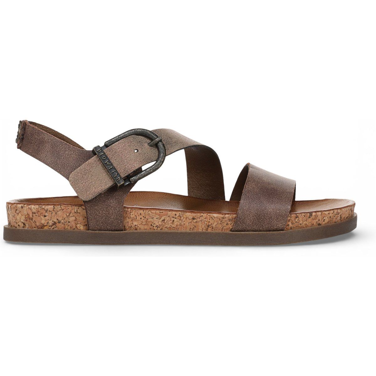 Riemchensandalen mit gekreuzten Riemen