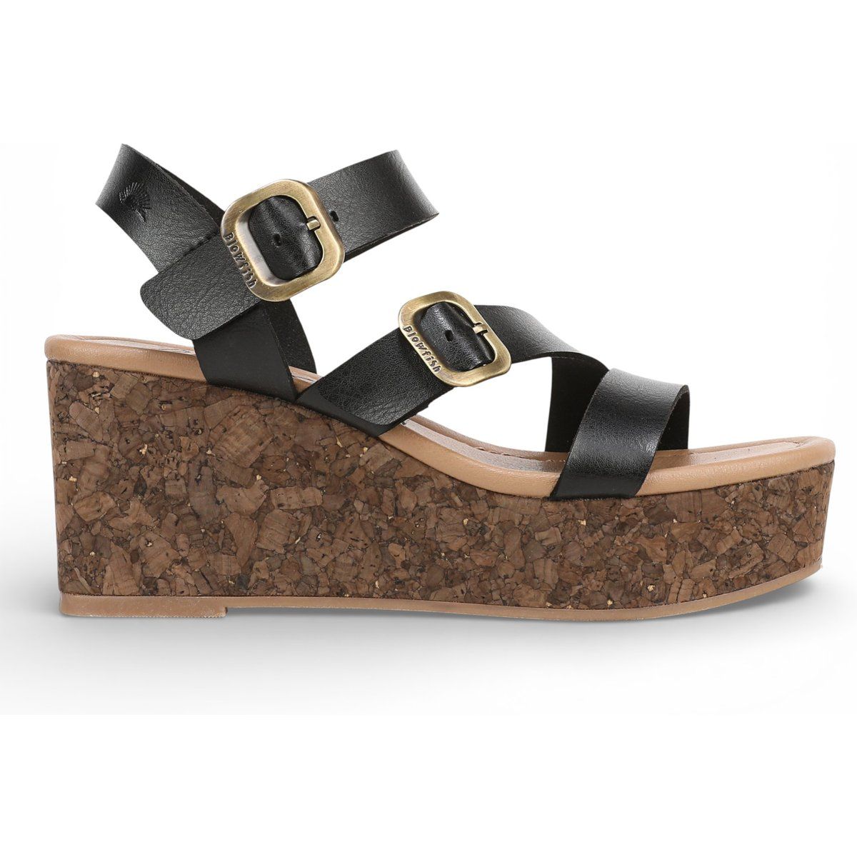 Schwarze Keil-Espadrille-Sandalen