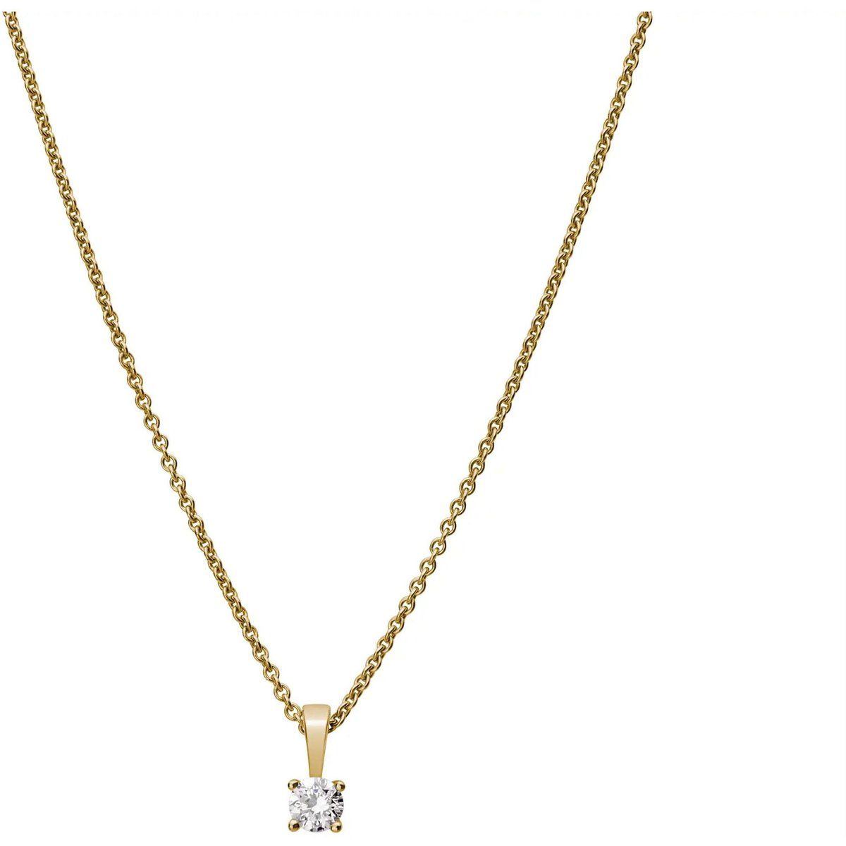 Eleganter Anhänger mit Lab-Diamant-Solitär