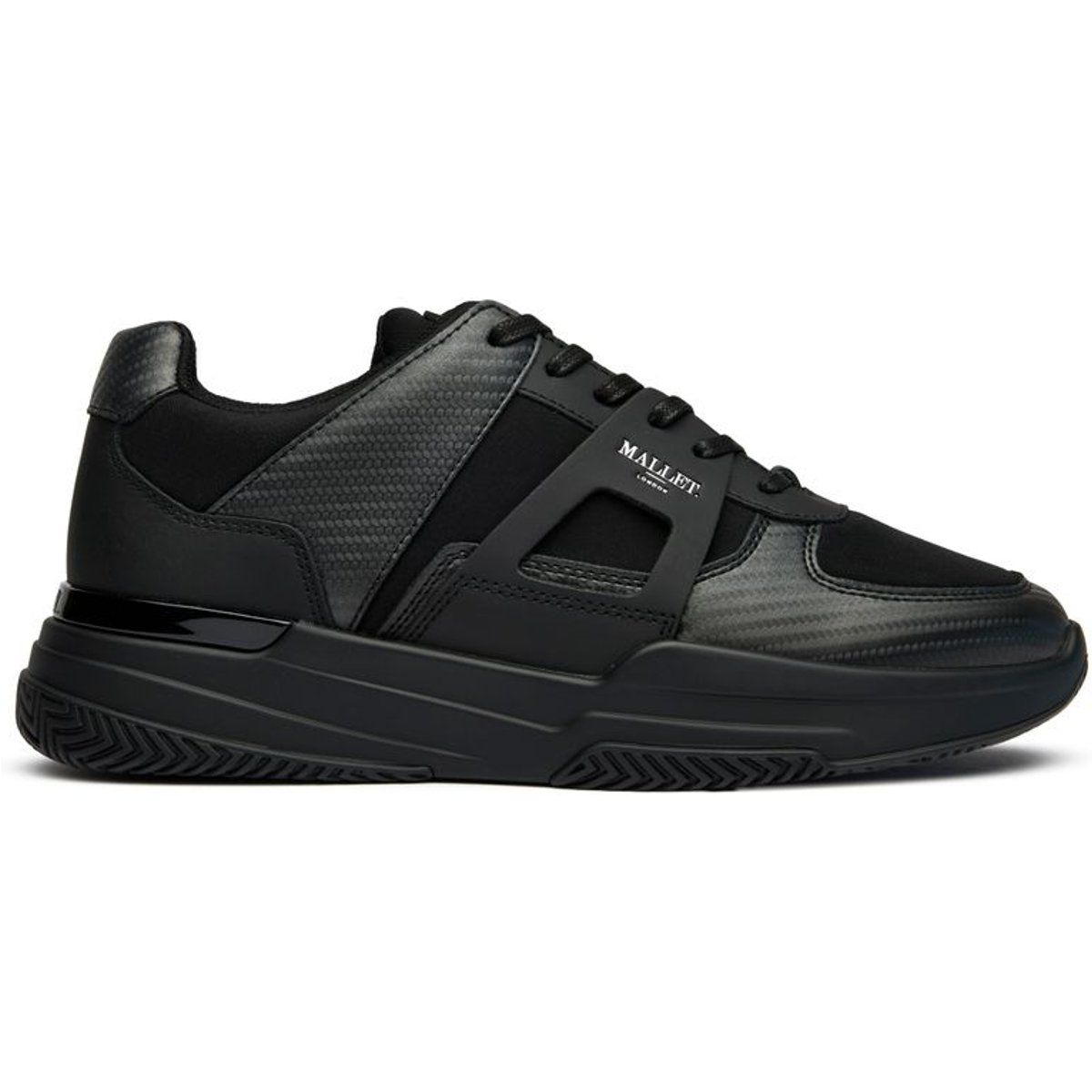 Elegante schwarze Low-Top-Sneakers