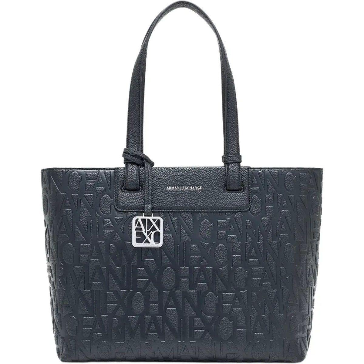Shopper-Tasche mit geprägtem Logoprint