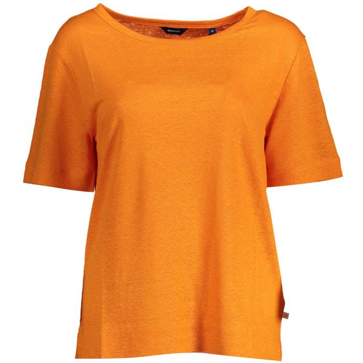 Leinen T-Shirt mit kurzen Ärmeln in lockerer Passform