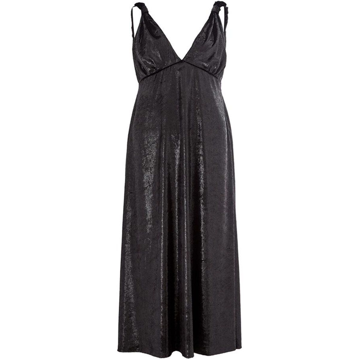 Metallic Midi-Kleid A-Linie Silhouette