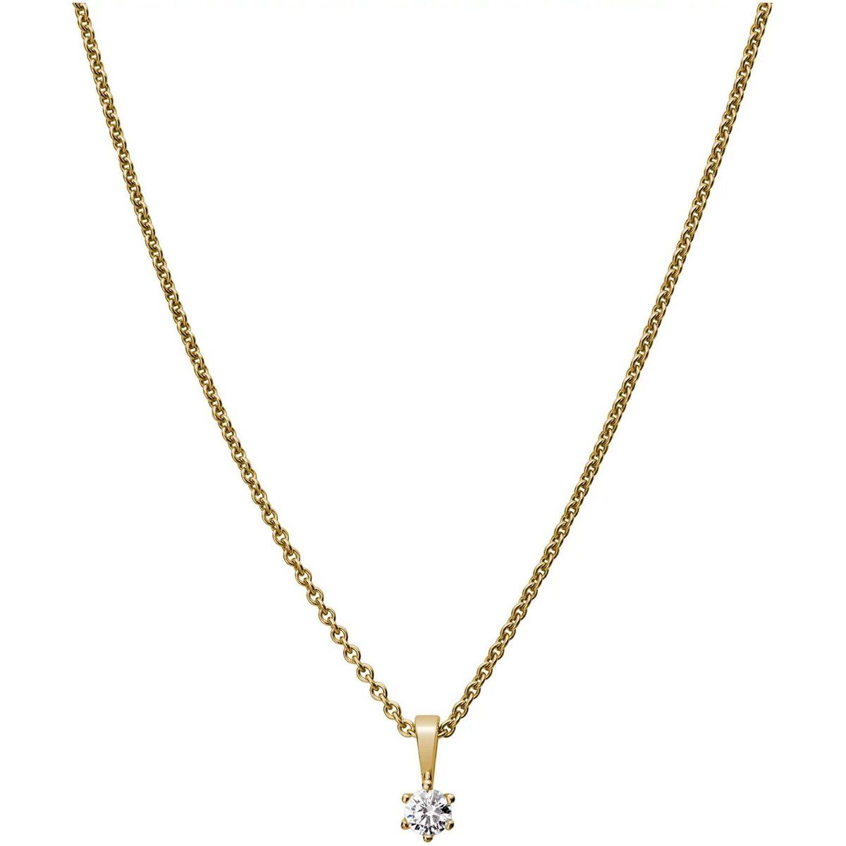 Eleganter Solitär-Anhänger mit Labor-Diamant