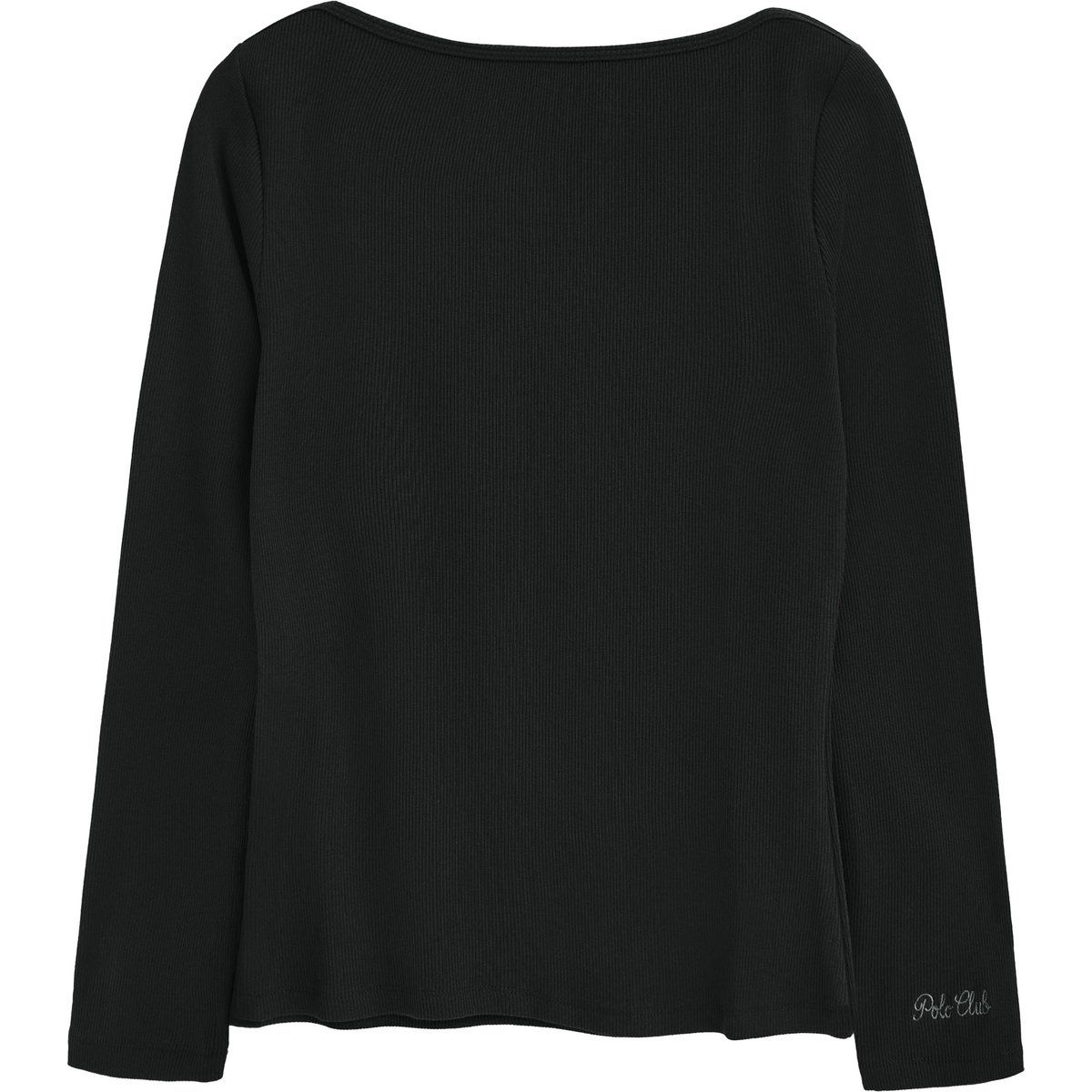 Langarmshirt mit U-Boot-Ausschnitt