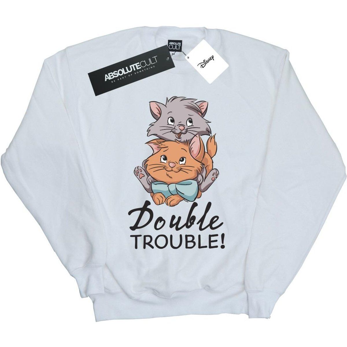 Disney - "The Aristocats Double Trouble" Sweatshirt für Mädchen (Weiß)