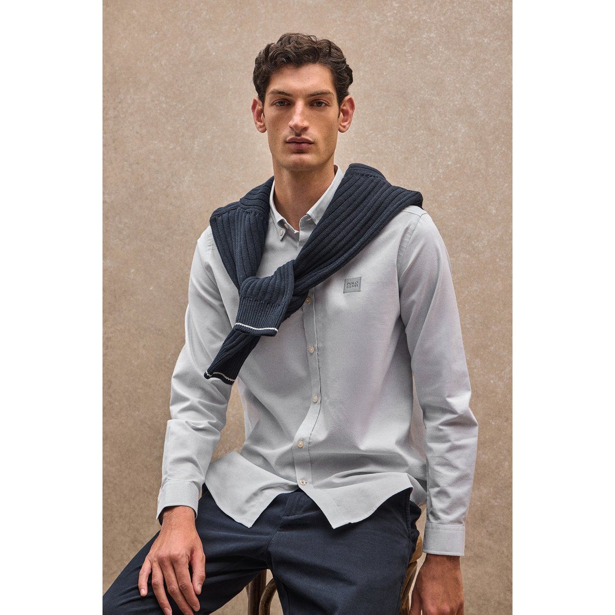 Regular Fit Hemd mit Button-Down-Kragen