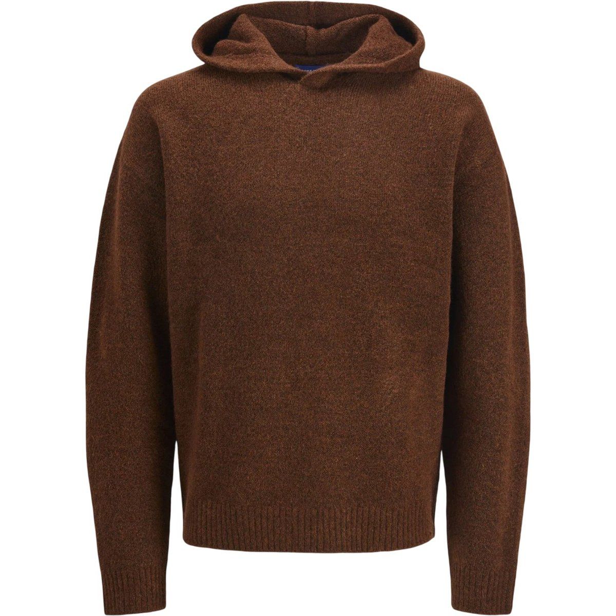Herren Strick-Kapuzenpullover in Braun