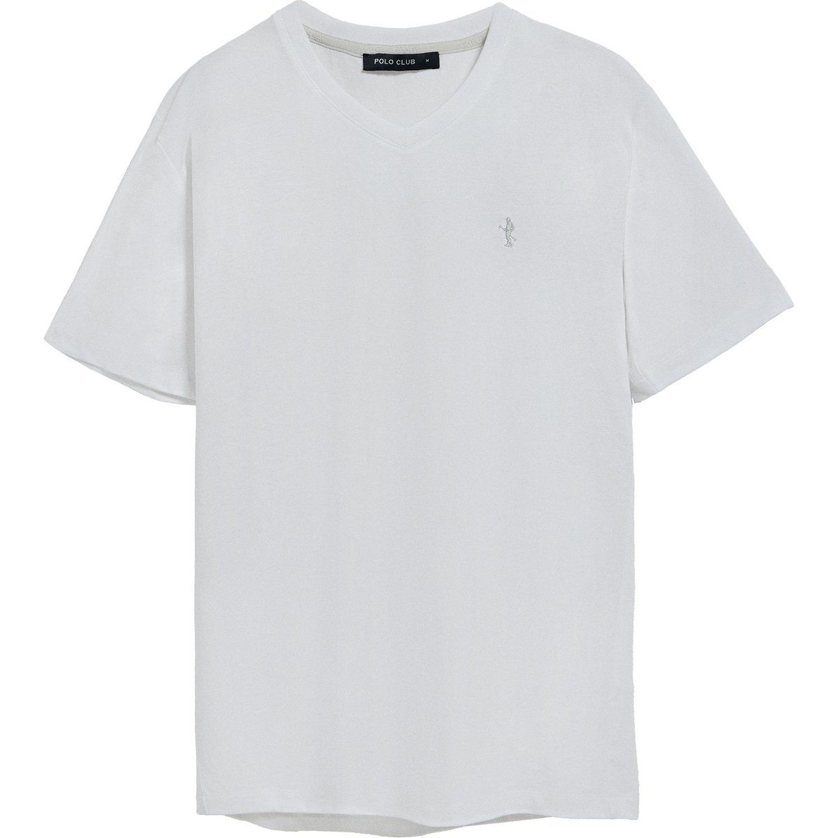 Klassisches Kurzarm T-Shirt mit V-Ausschnitt
