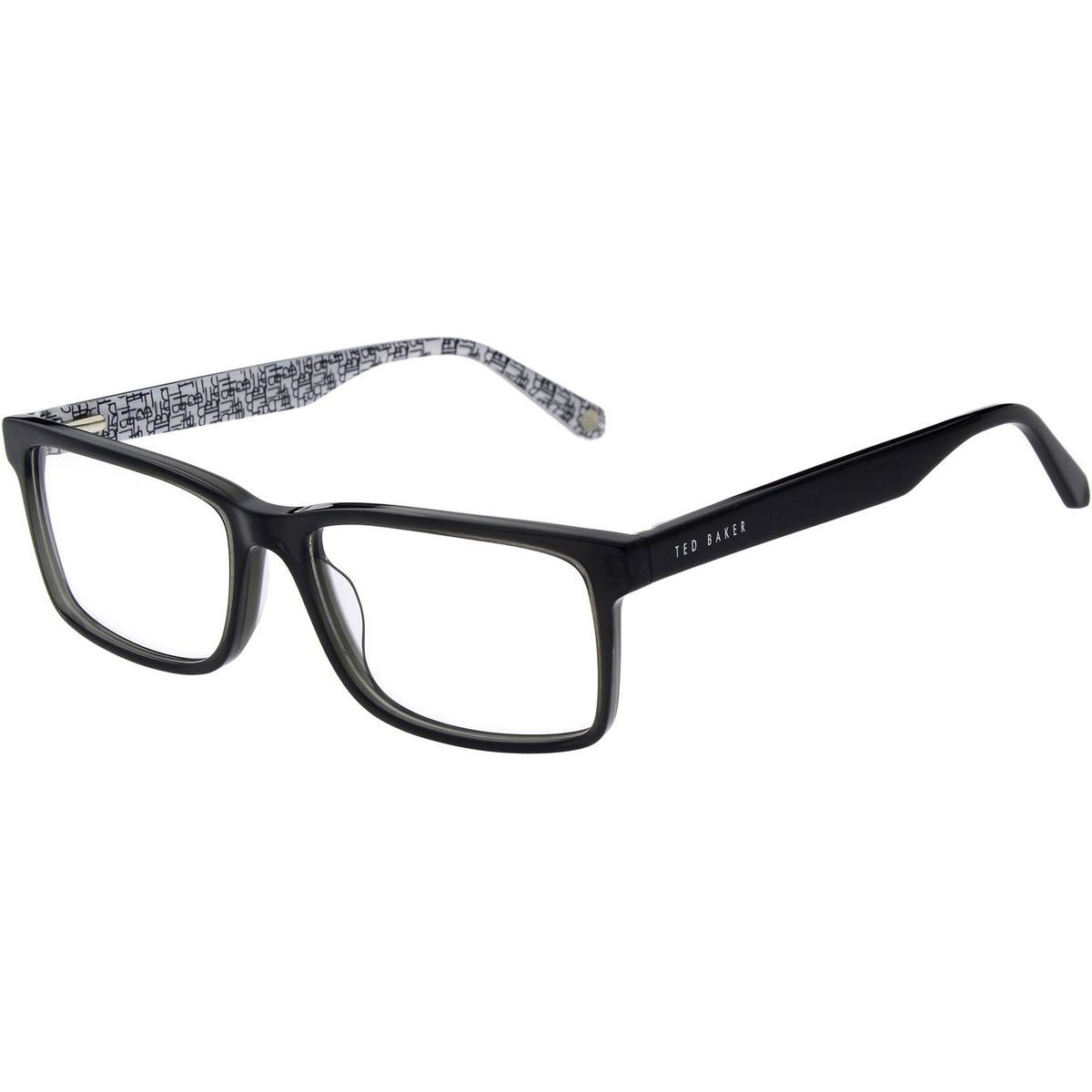 Rechteckige Acetat-Brille mit Vollrand