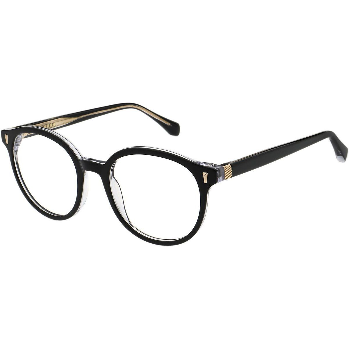 Klassische runde Brille mit Acetatrahmen