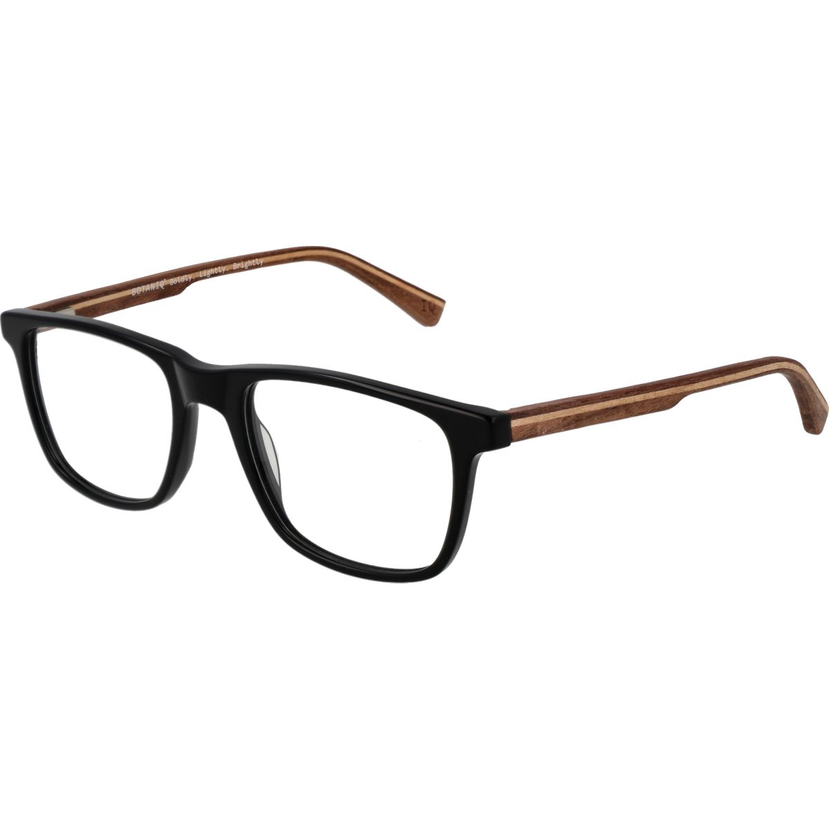 Schwarze Rechteckige Brille Unisex