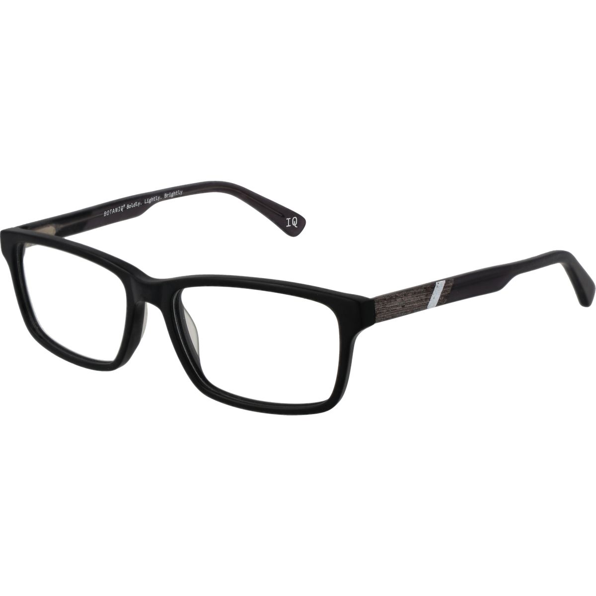 Matte Schwarze Rechteckige Vollrandbrille