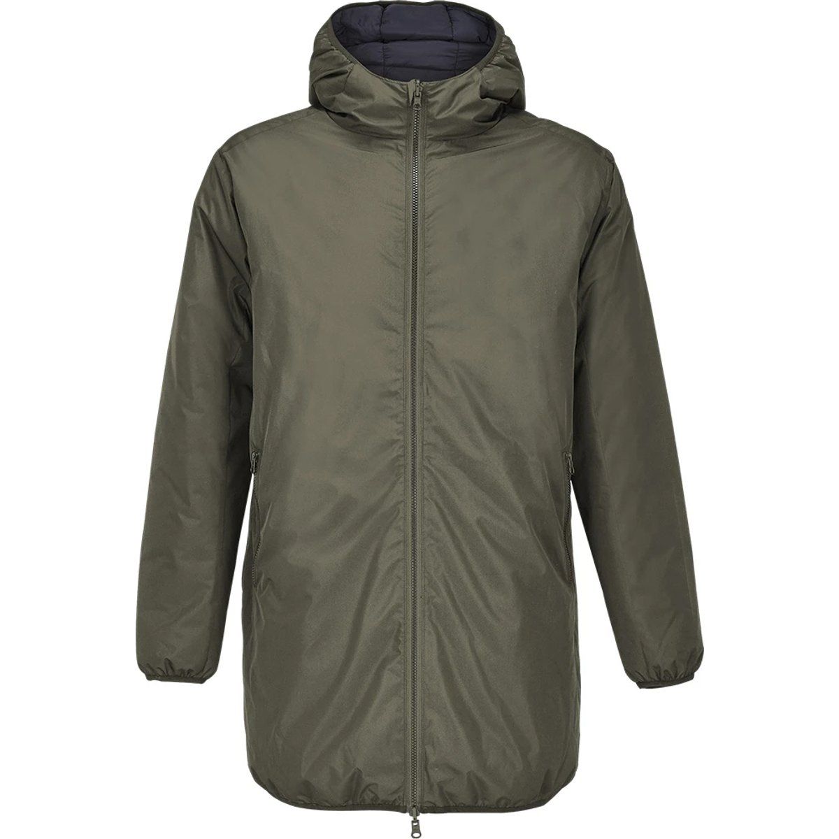 Wendbare Parkajacke mit Kapuze