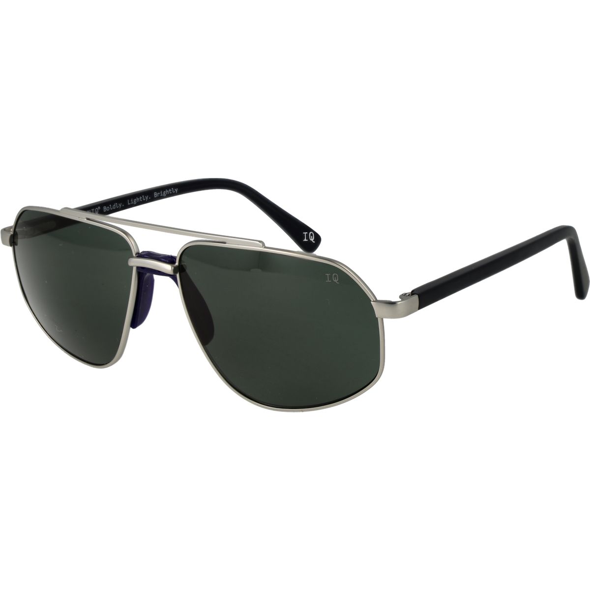 Silberne Pilotenbrille
