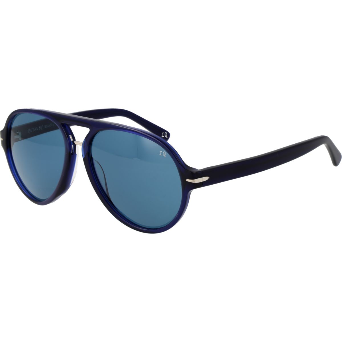 Blaue Acetatrahmen-Pilotenbrille