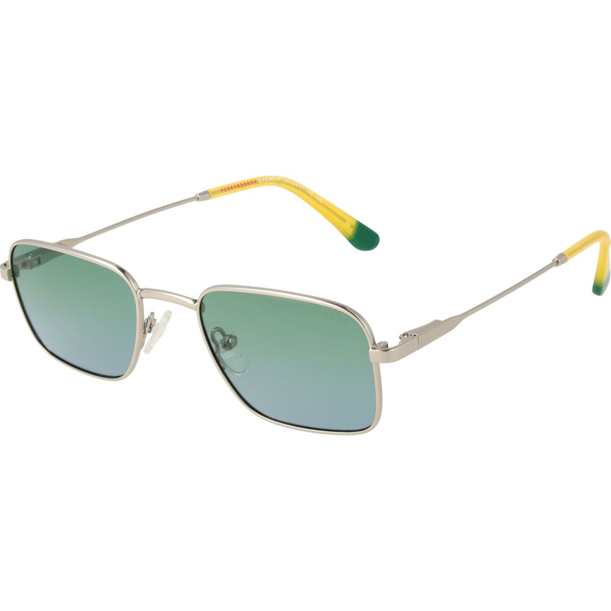 Quadratische Sonnenbrille mit Metallrahmen