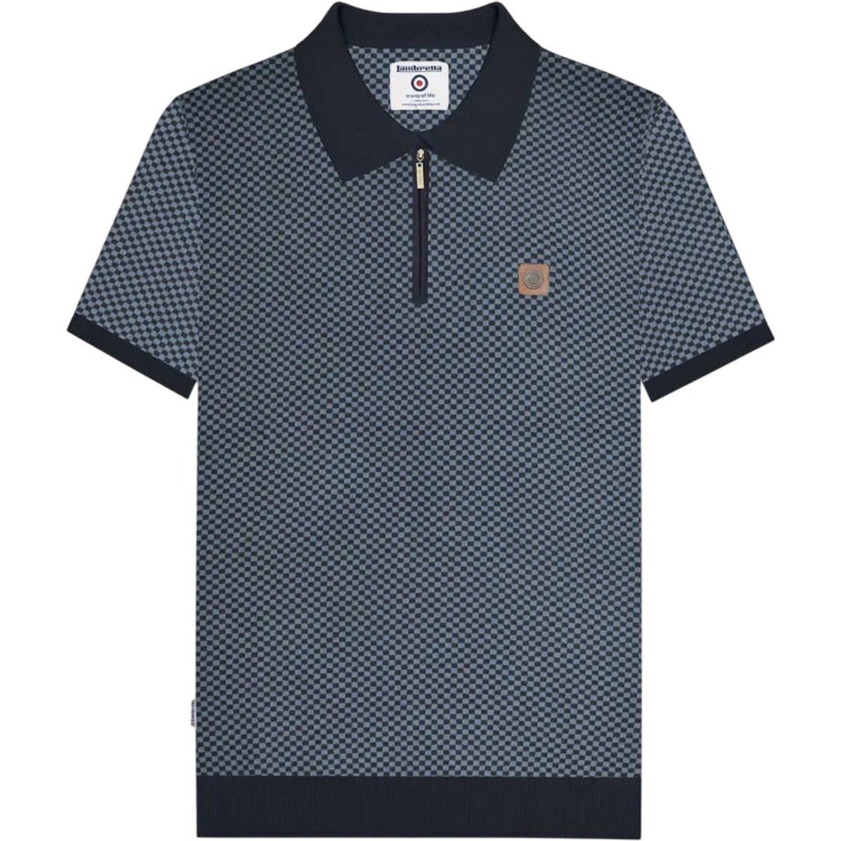 Kariertes Kurzarm-Poloshirt