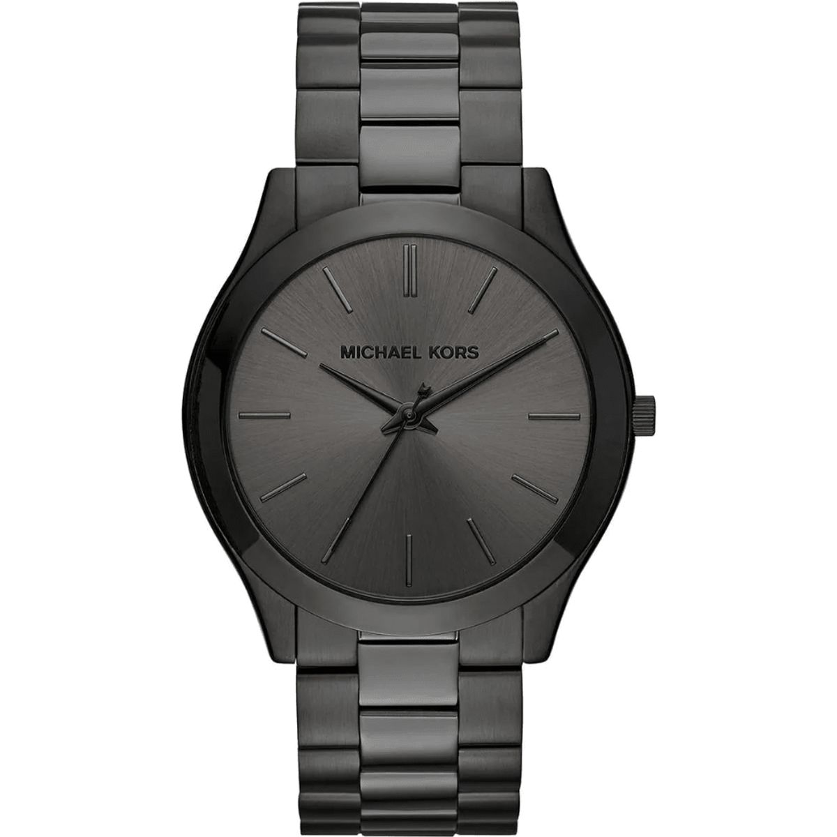 Minimalistische Schwarze Edelstahl Armbanduhr