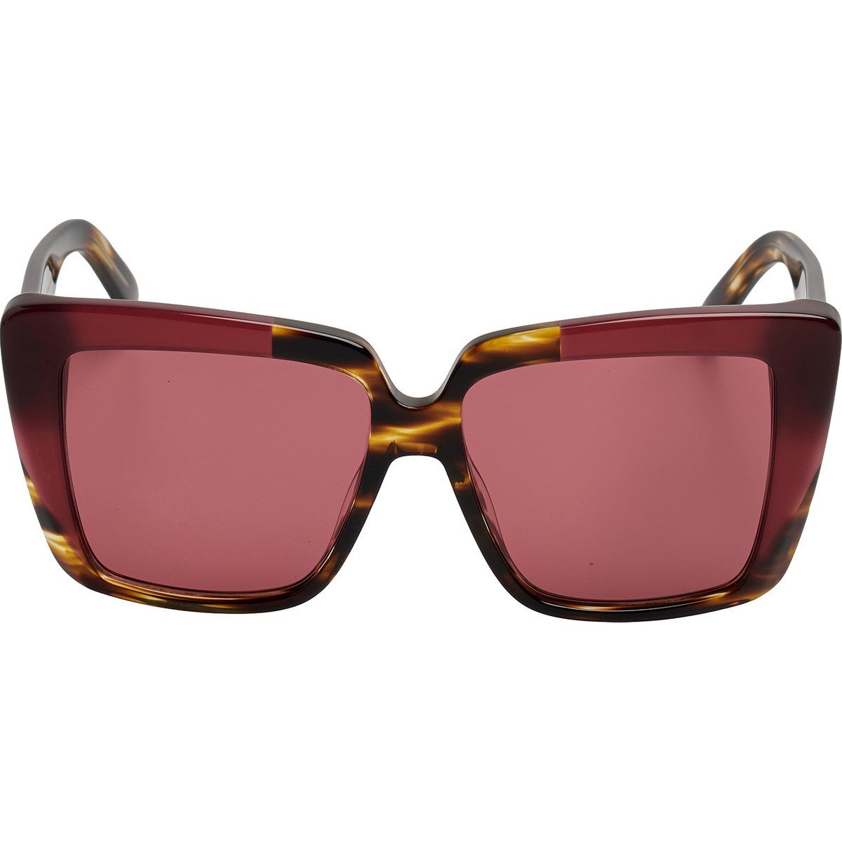 Rechteckige Acetat-Sonnenbrille