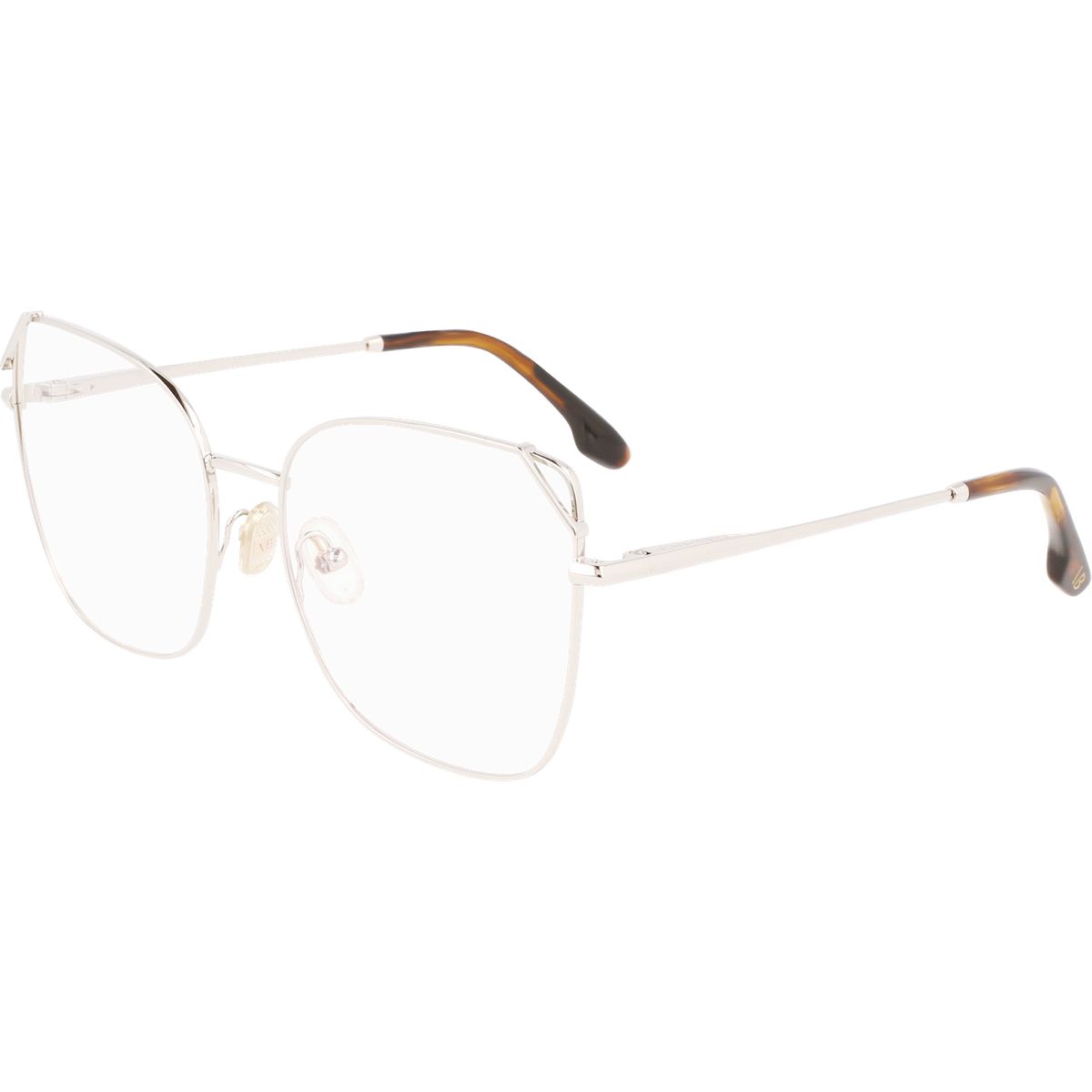Brille mit Metallrahmen in Schmetterlingsform