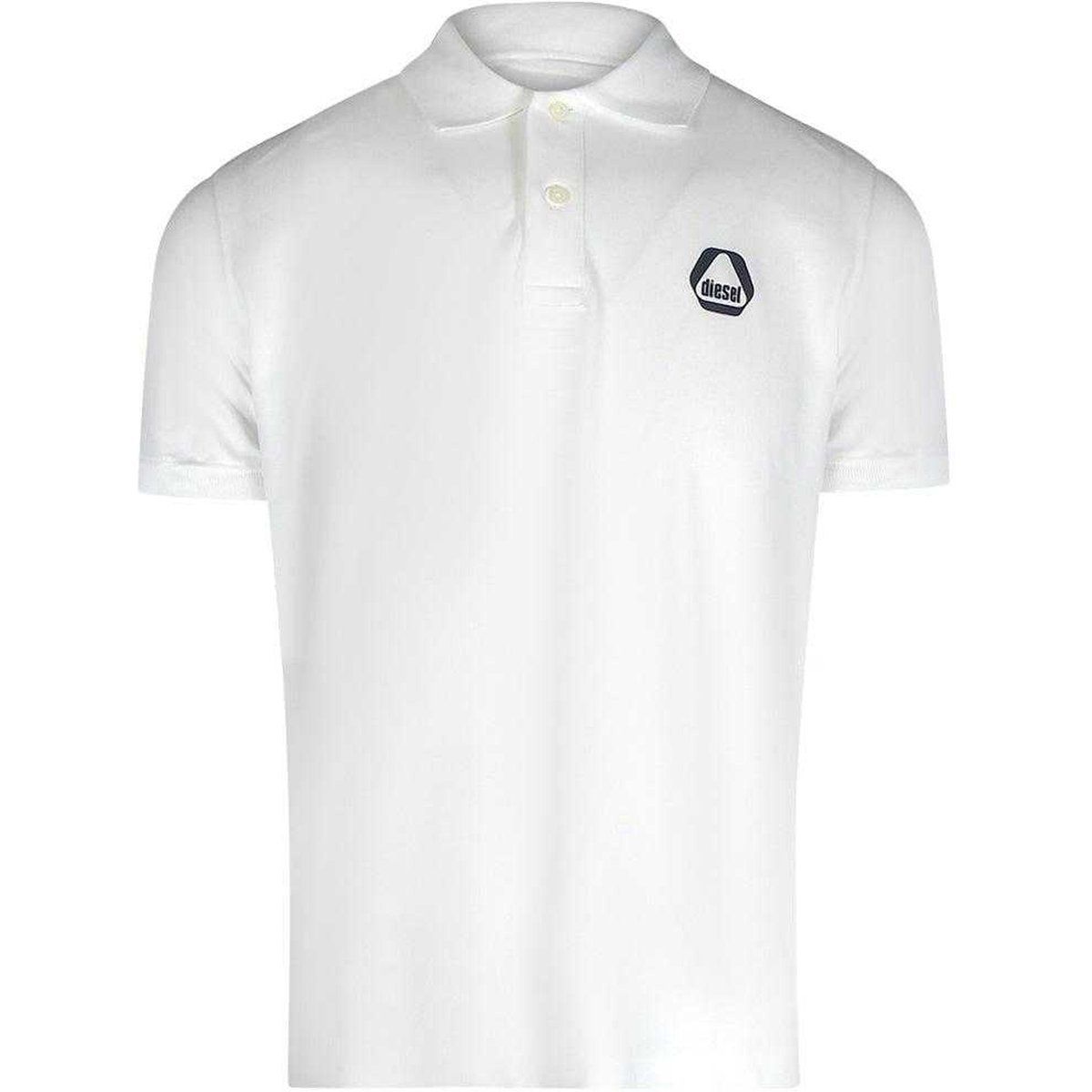 Diesel - Poloshirt für Herren, Logo (Weiß)
