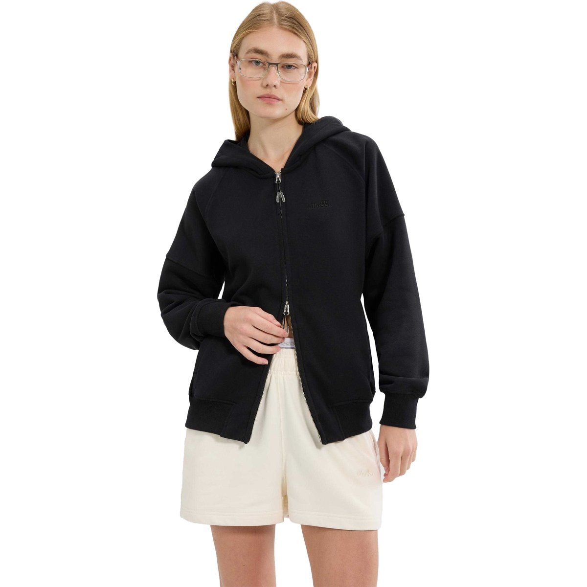 Ellesse - "Pianella" Hoodie mit durchgehendem Reißverschluss für Damen (Schwarz)