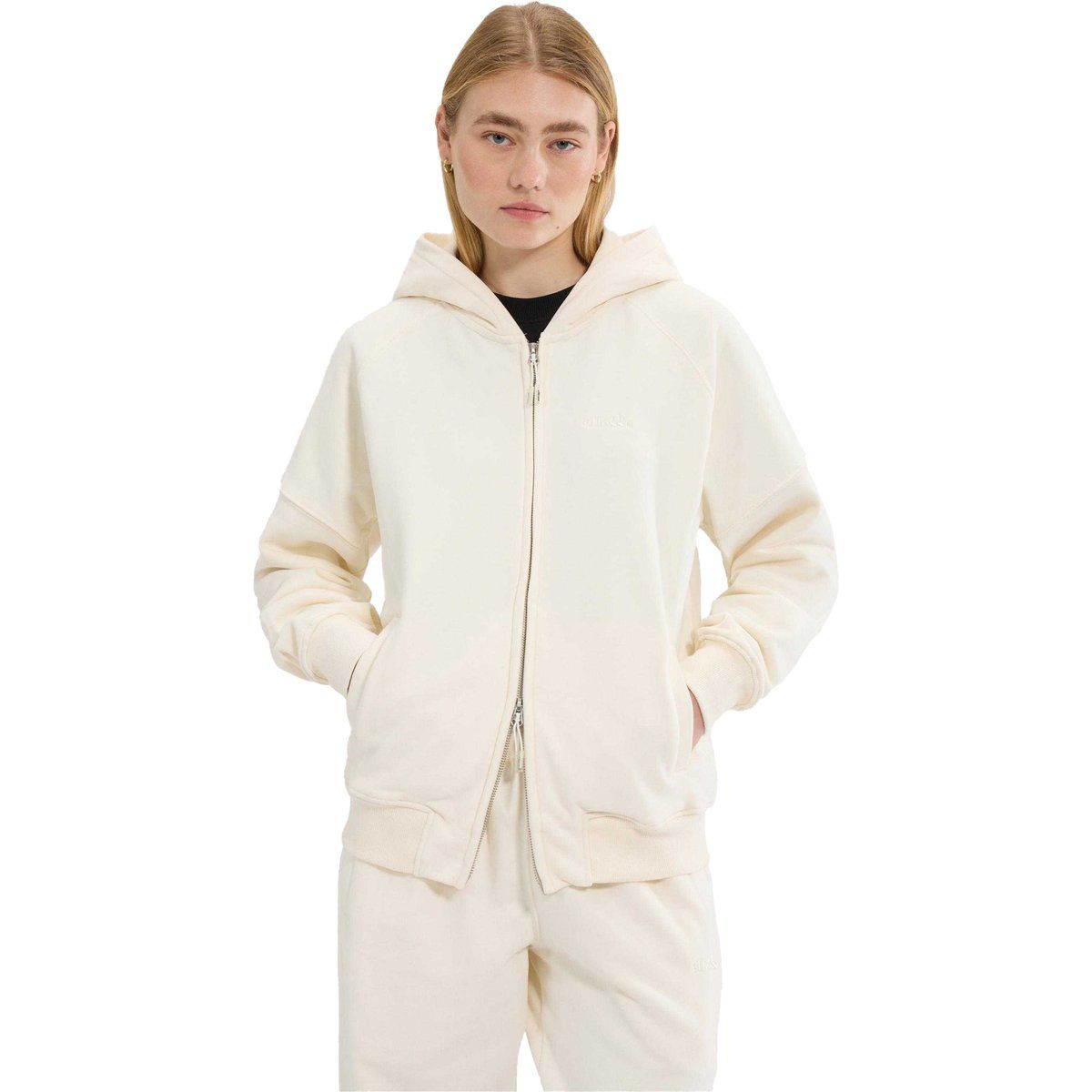 Ellesse - "Pianella" Hoodie mit durchgehendem Reißverschluss für Damen (Naturweiß)
