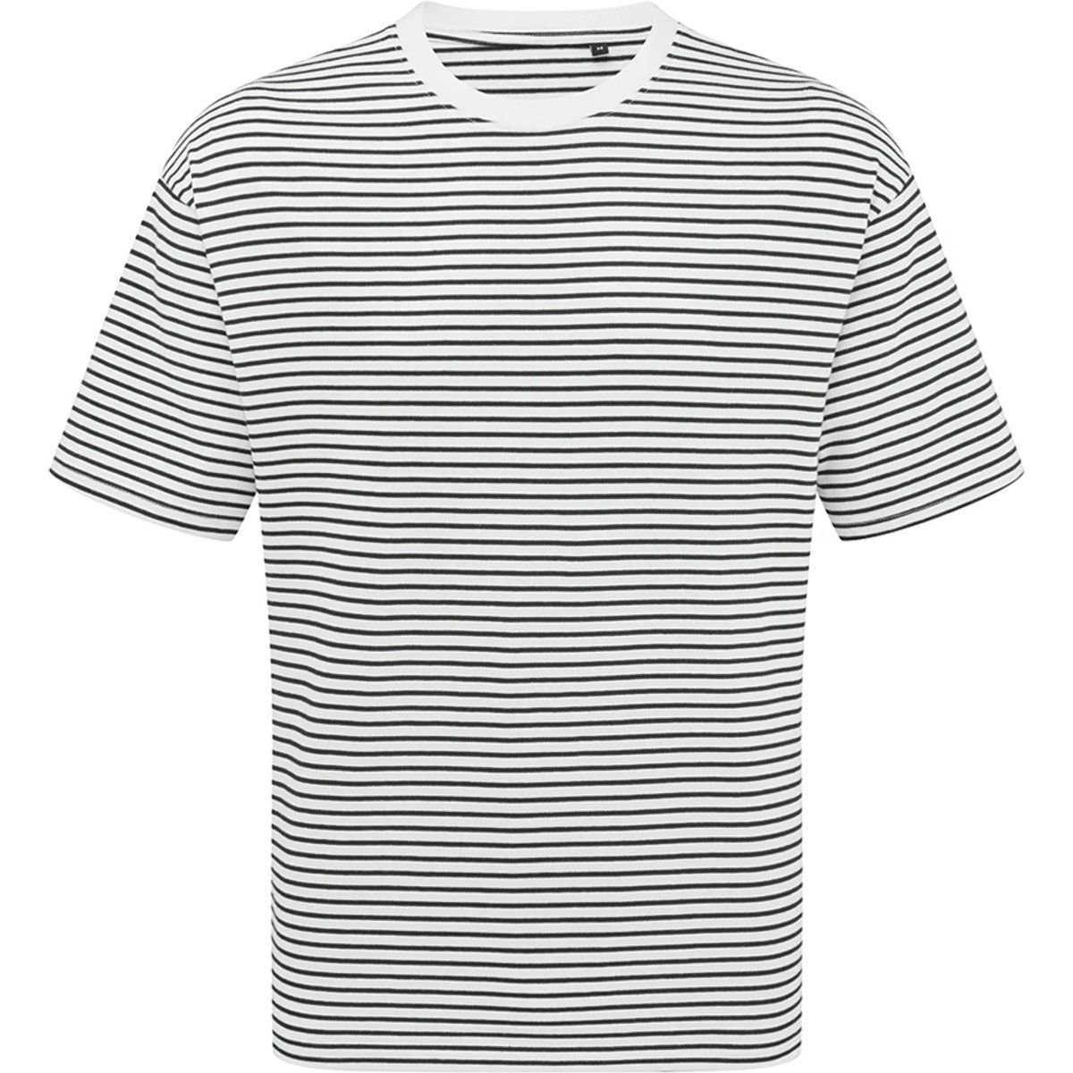 Gestreiftes Unisex-T-Shirt in Übergröße