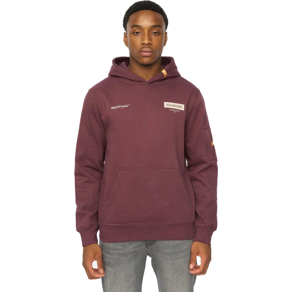 Duck and Cover - "Marsak V2" Kapuzenpullover für Herren (Rosinen)