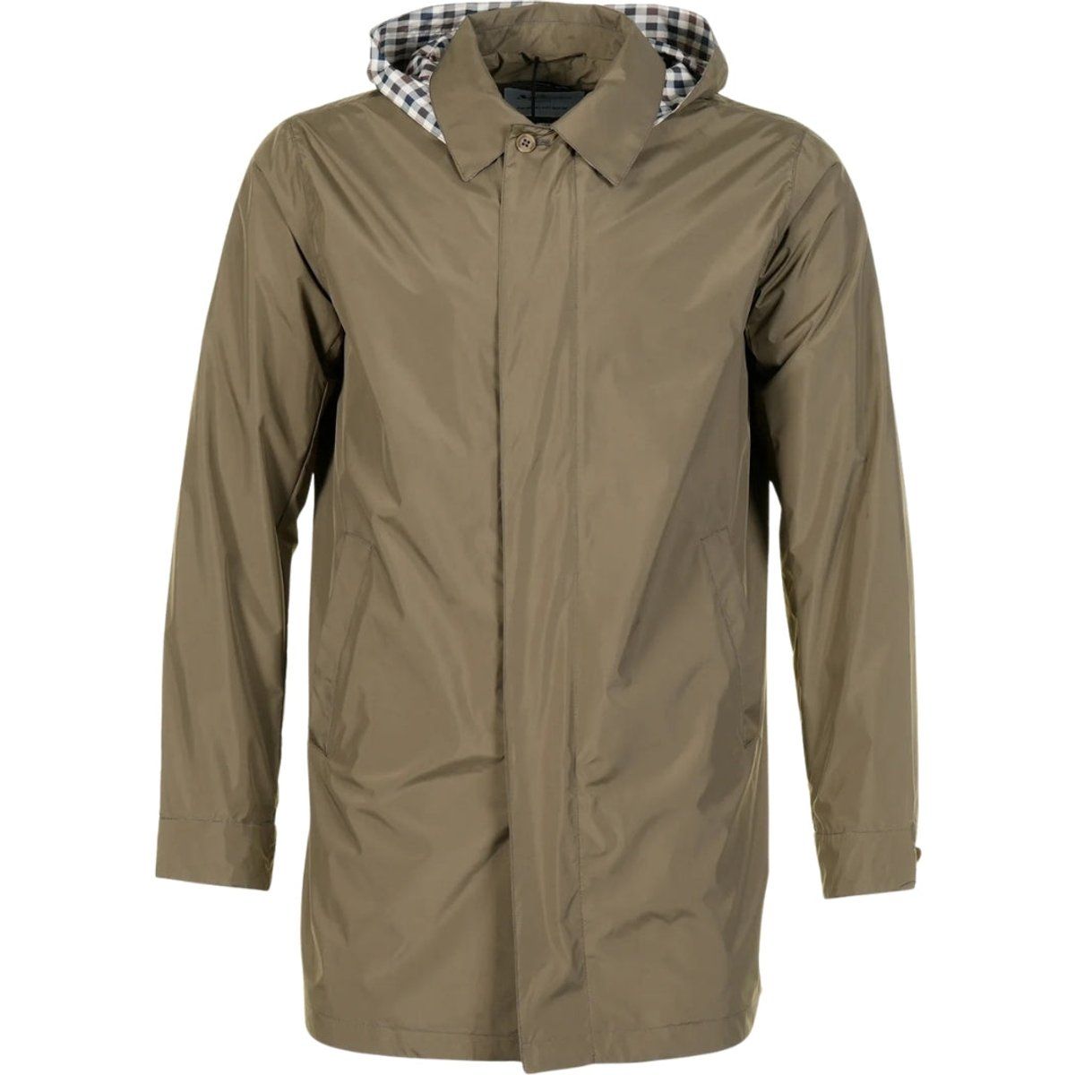 Herren Packbarer Trenchcoat mit Kapuze