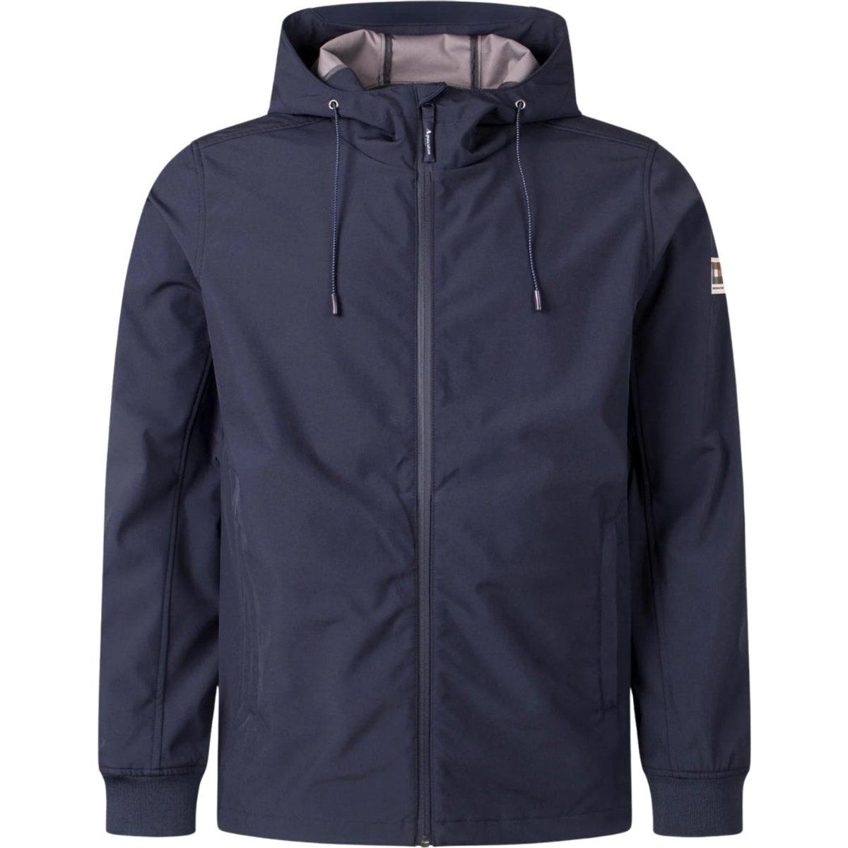 Aktive Marineblaue Kapuzenjacke