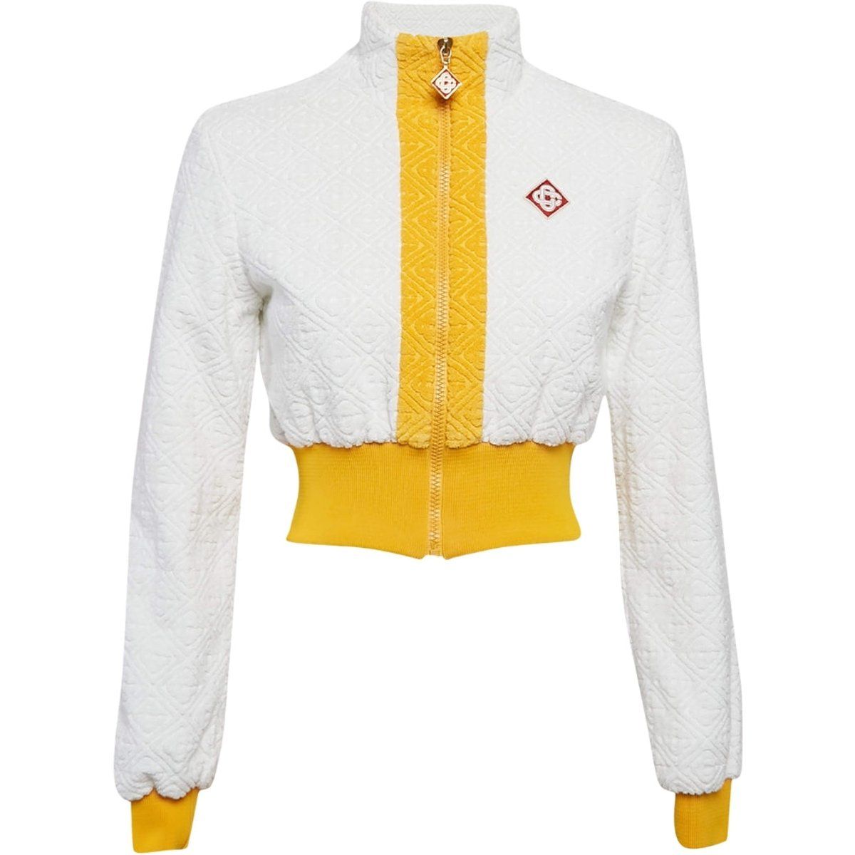 Kurze Trainingsjacke mit Textur