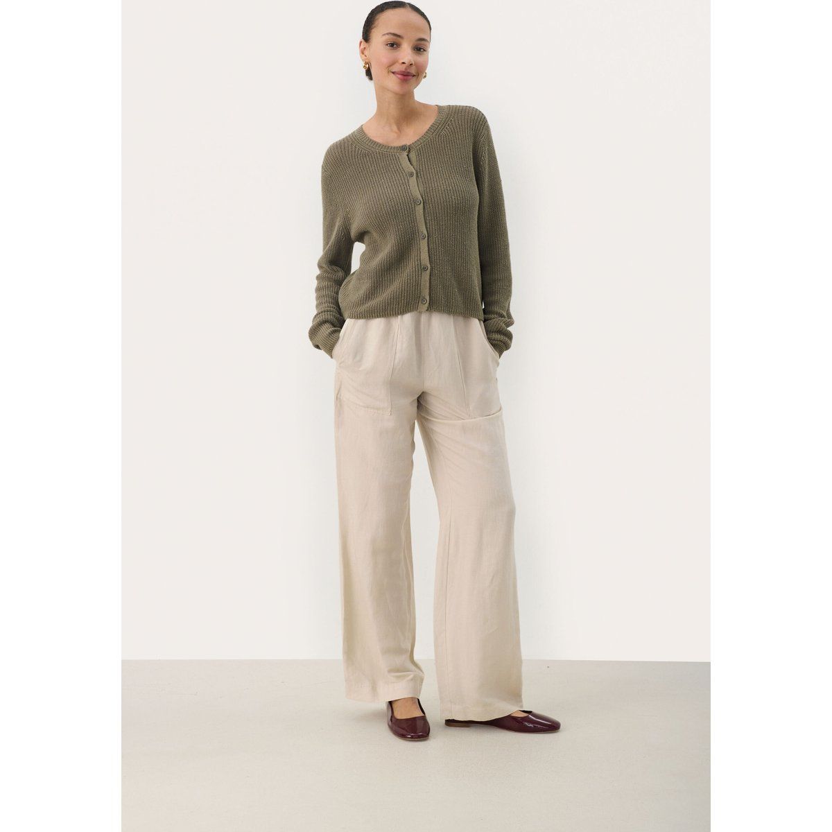 Strickjacke GigiaPW Strickjacke Gerade Passform