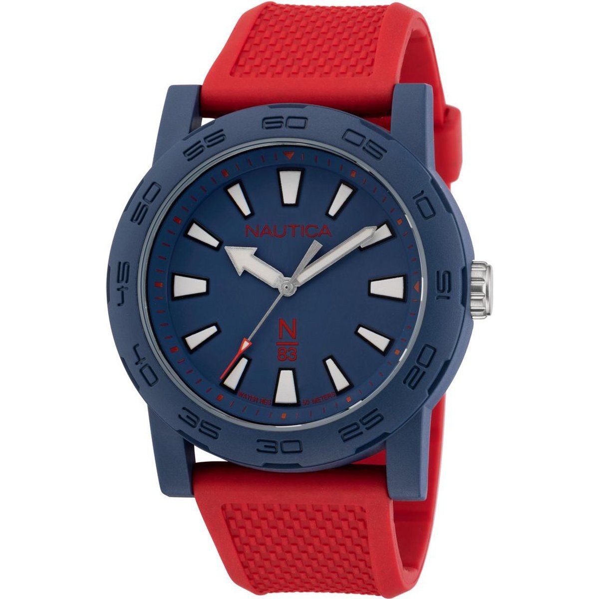 Herrenuhr Rot und Blau Casual