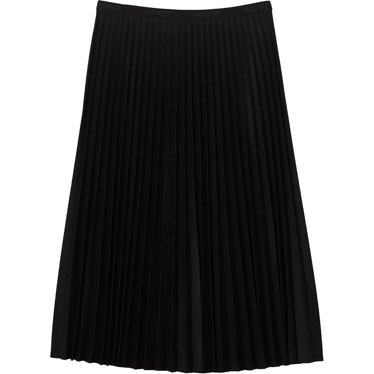 Eleganter Plissee-Midi-Rock mit Logo