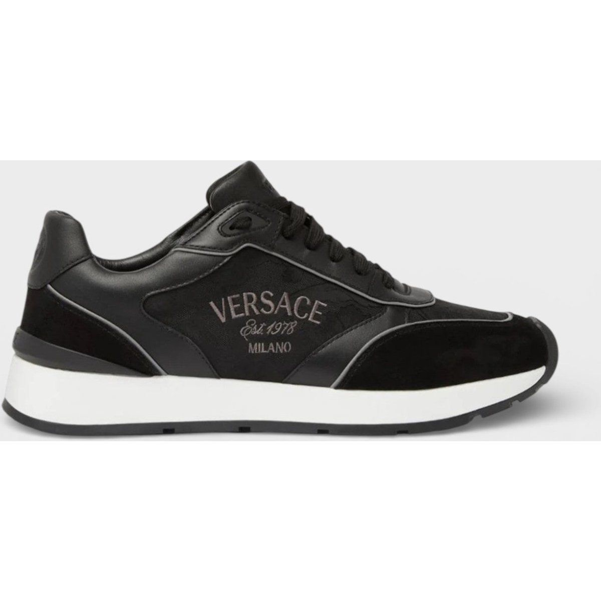 Herren Leder-Mix Low-Top Sneaker