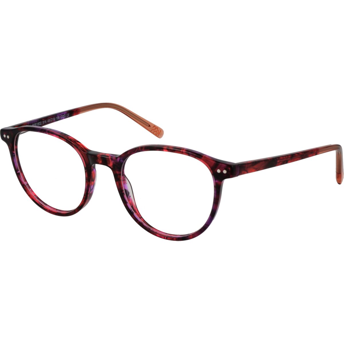 Gemusterte Acetat Vollrand Brille