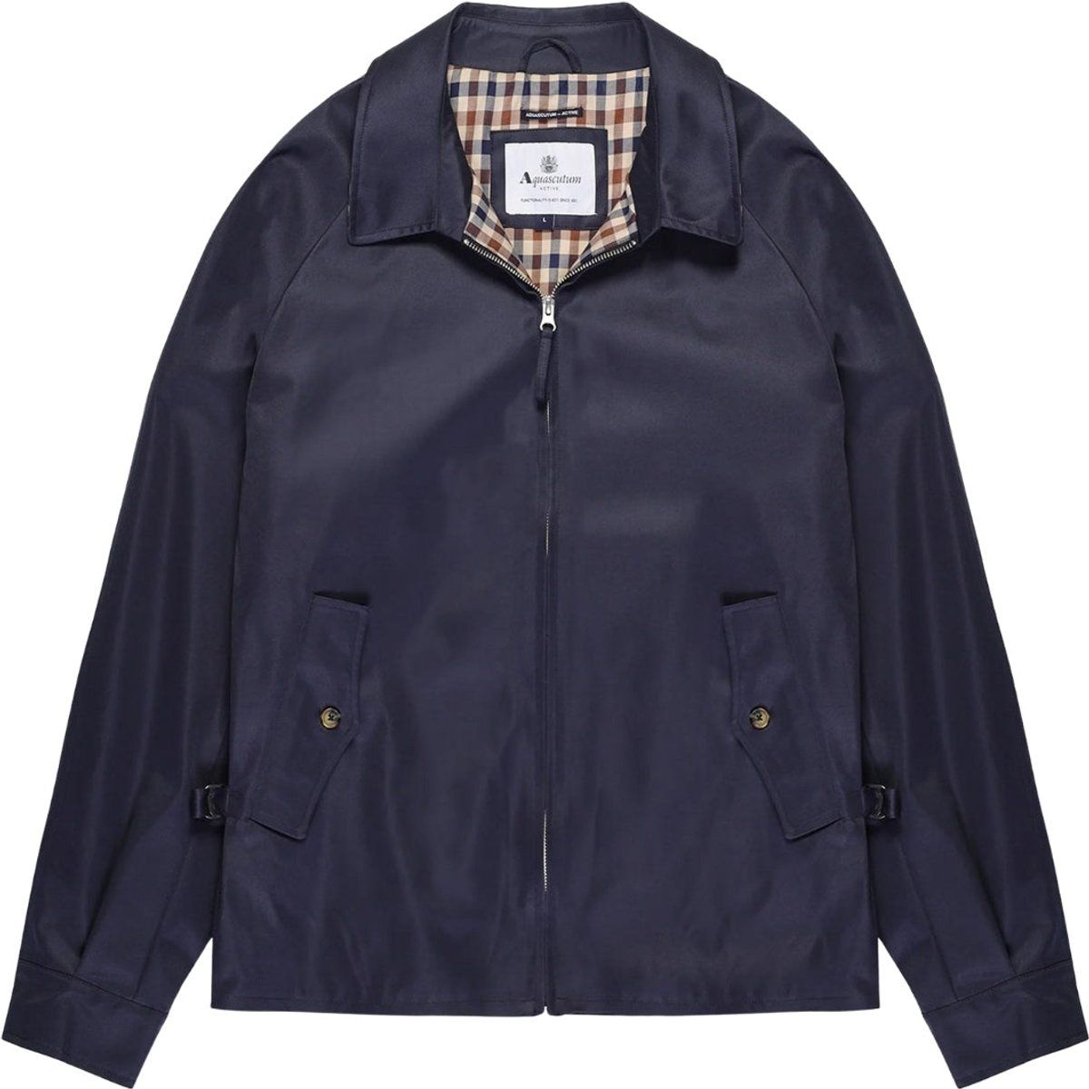 Herren Marineblaue Harrington Jacke
