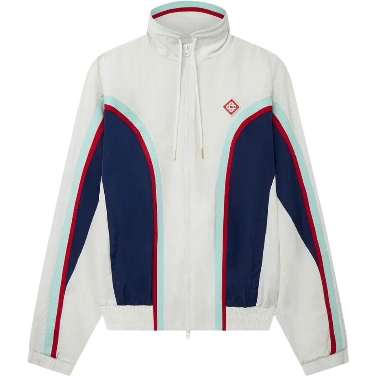 Retro-inspirierte Trainingsjacke mit Seiteneinsätzen