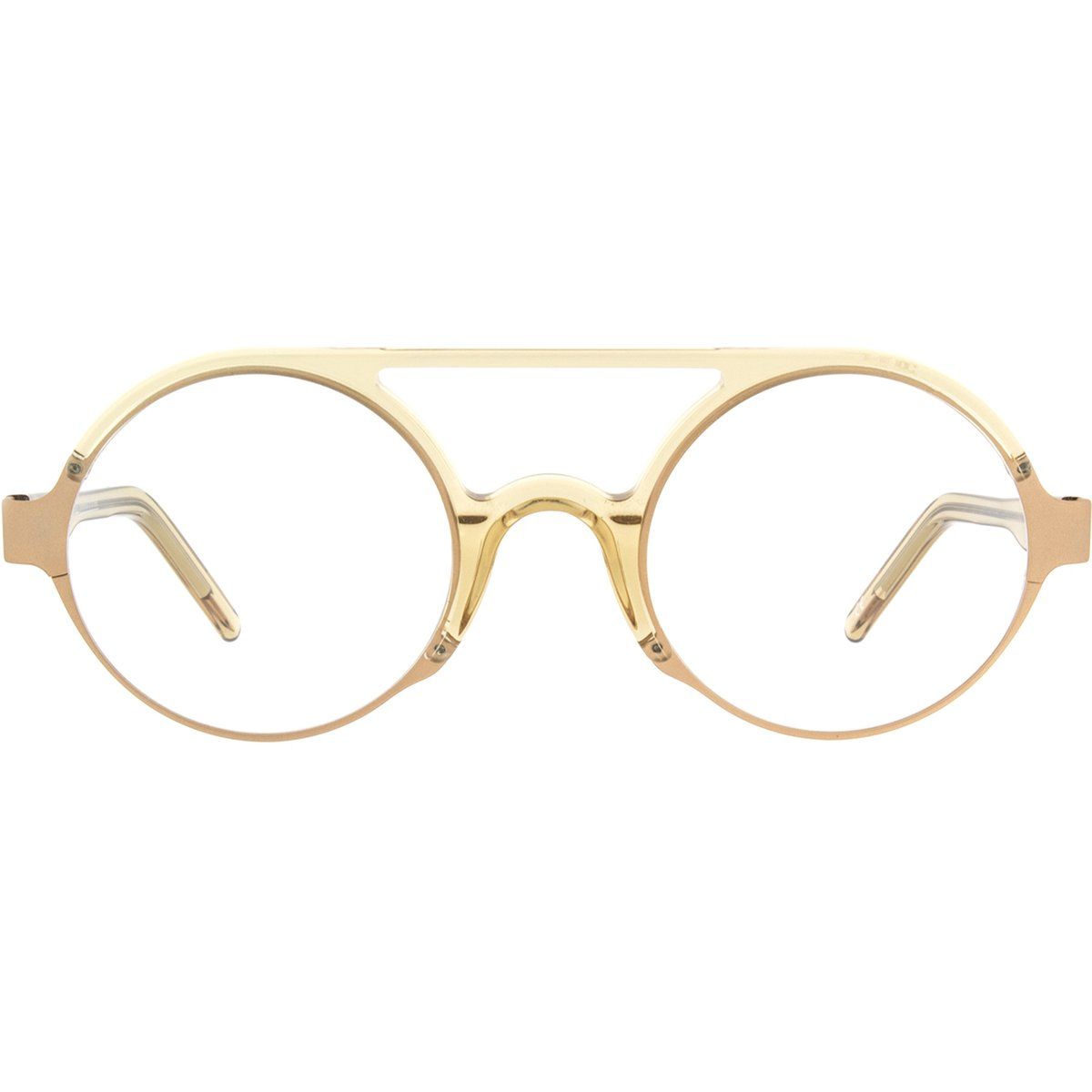Runde Brille im Aviator-Stil