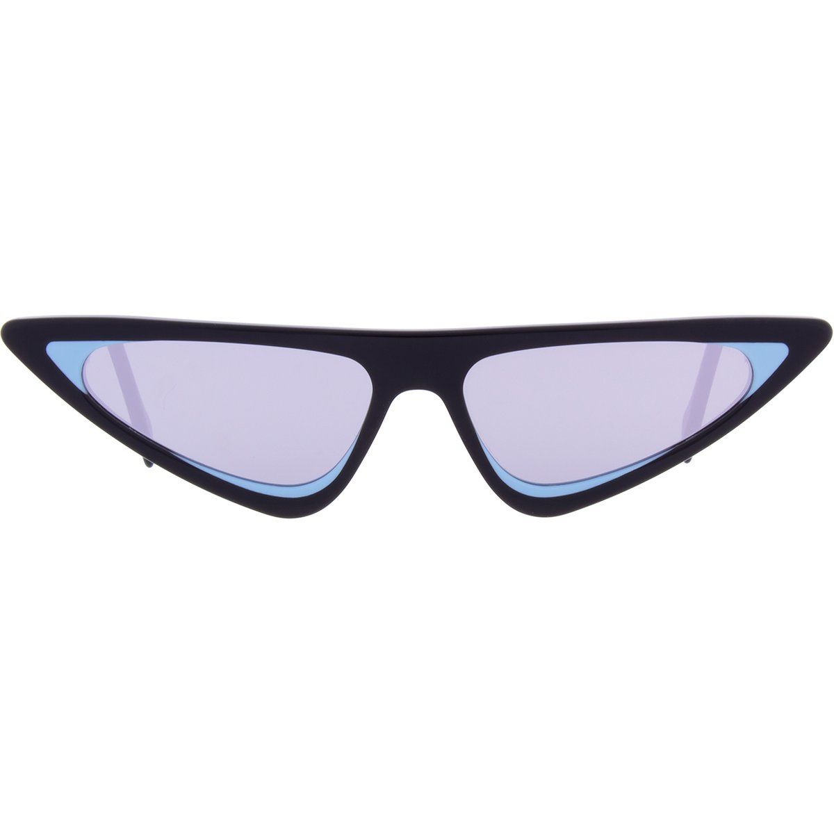 Elegante Cat-Eye Sonnenbrille mit blauem Rahmen