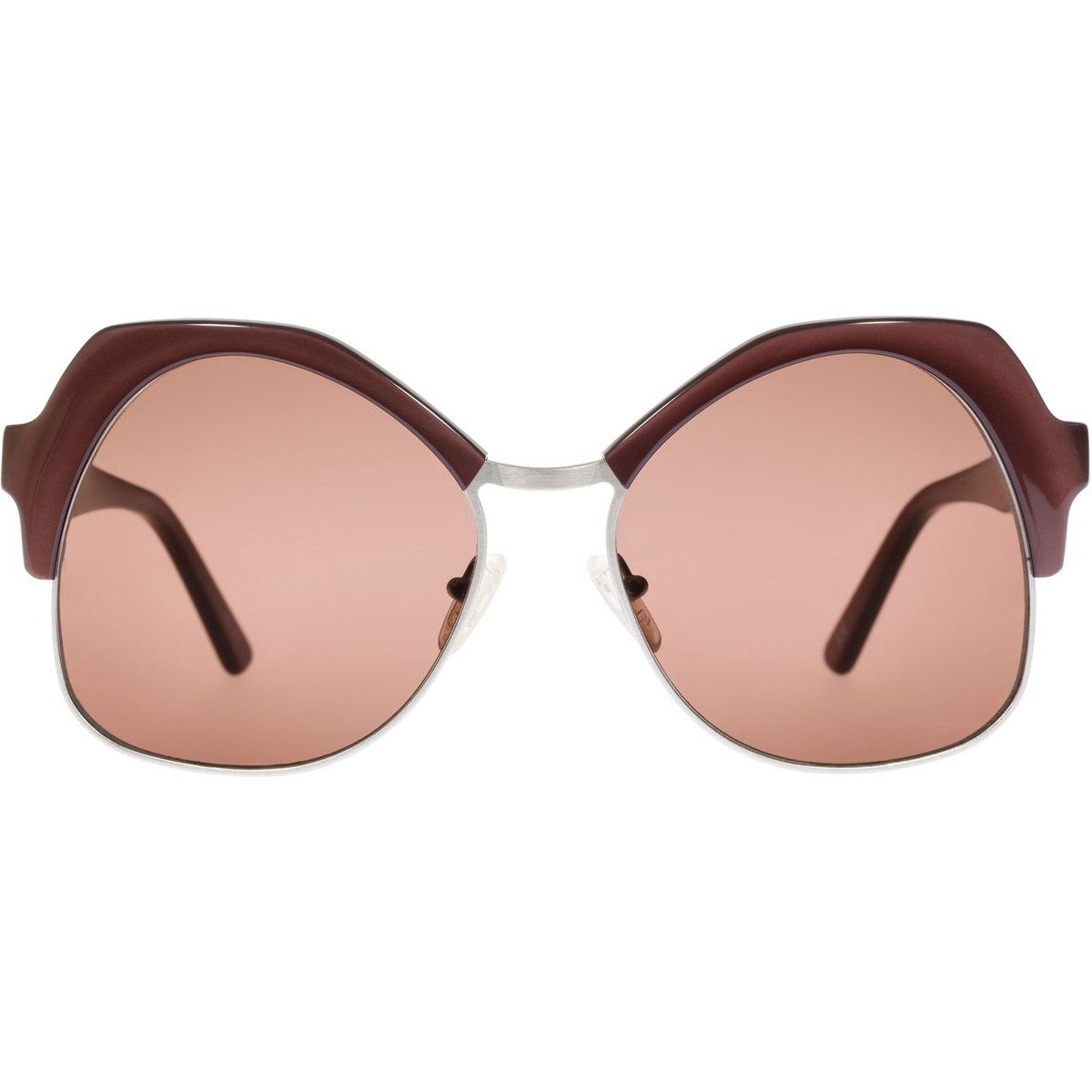 Sonnenbrille mit Butterfly-Rahmen und getönten Gläsern