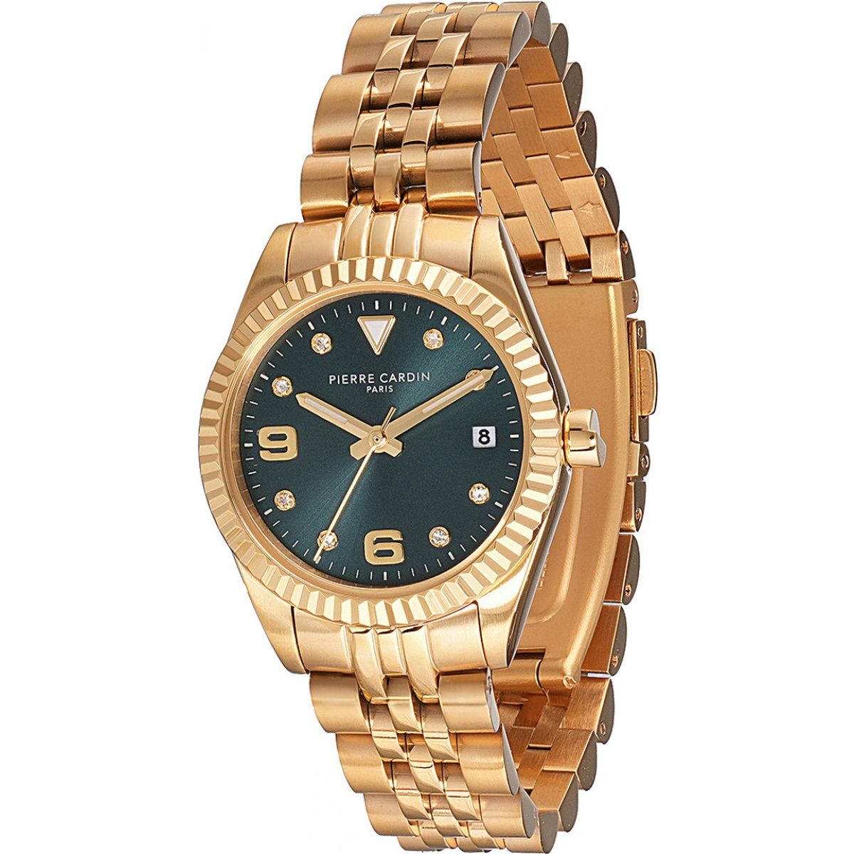Elegante goldfarbene Damenuhr