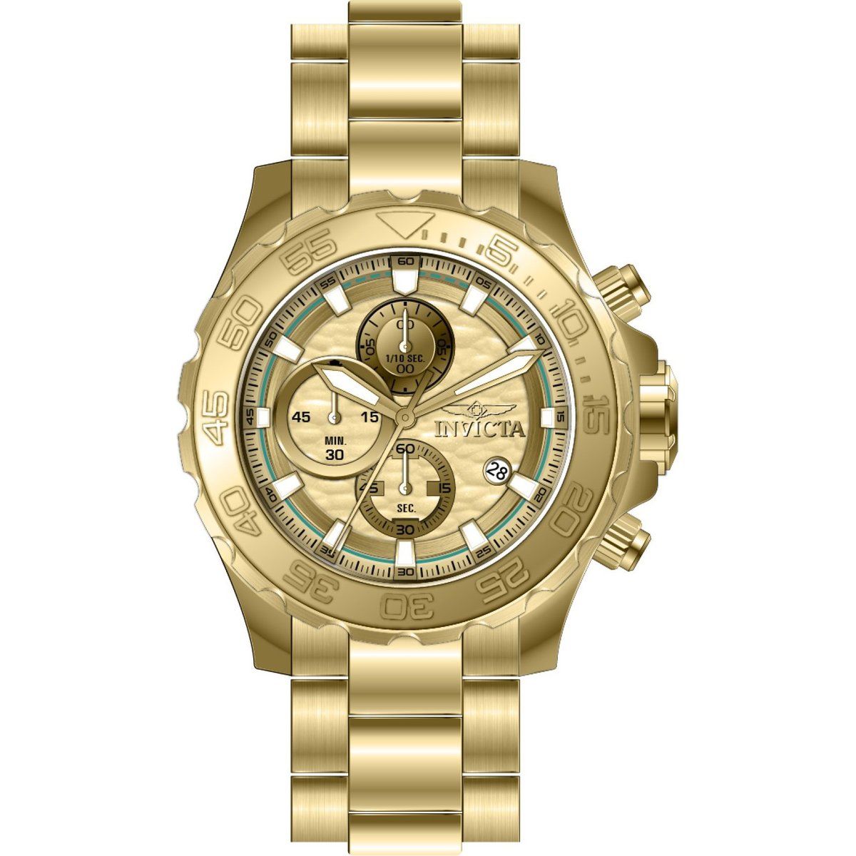 Invicta Pro Diver Gold Chronograph Uhr